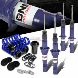 DNA modré sportovní tlumiče a snížené stavitelné pružiny - Honda Civic 5G / Del Sol / Integra (92 - 01)