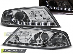Tuning-Tec přední čirá světla Daylight Chrome - Škoda Octavia II (04 - 08)