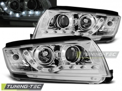 Tuning-Tec přední čirá světla Daylight Chrome - Škoda Fabia (99 - 08)