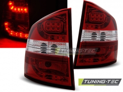 Tuning-Tec zadní čirá světla Red LED - Škoda Octavia II Kombi (04 - 13)