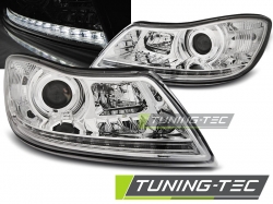 Tuning-Tec přední čirá světla Daylight Chrome - Škoda Octavia II (09 - 12)