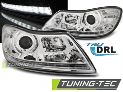 Tuning-Tec přední čirá světla DRL Chrome - Škoda Octavia II (09 - 12)