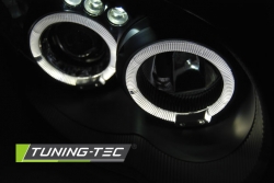Tuning-Tec přední čirá světla Angel Eyes Black - Subaru Impreza GD (03 - 05)