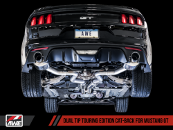AWE Tuning catback výfuk Touring Edition - Ford Mustang GT V8 5.0 (15 - 17)