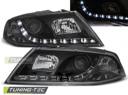 Tuning-Tec přední čirá světla Daylight Black Xenon D1S - Škoda Octavia II (04 - 08)
