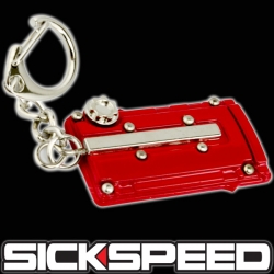 Sickspeed přívěšek na klíče - Honda červené ventilové víko DOHC
