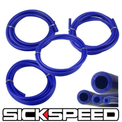 Sickspeed univerzální silikonové hadice - 3 metry, modré