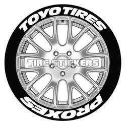 Tirestickers nálepky na pneumatiky - TOYO TIRES PROXES