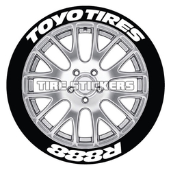Tirestickers nálepky na pneumatiky - TOYO TIRES R888