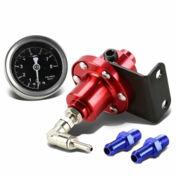 DNA palivová lišta a regulátor tlaku paliva - Toyota Supra MK4 JZA80 2JZ-GTE (93 - 98), barva červená - červená