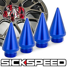 Sickspeed ozdobné hroty na kolové matice Sickspeed - sada 4ks, barva modrá