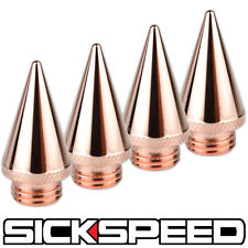Sickspeed ozdobné hroty na kolové matice Sickspeed - sada 4ks, barva ružovozlatá
