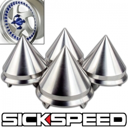 Sickspeed ozdobné hroty / středové krytky na kola - leštěné