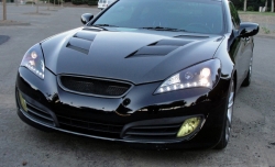 Lineas přední černá světla s LED - Hyundai Genesis Coupe (10 - 13)