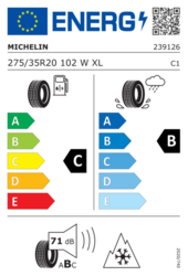 Michelin zimní pneumatika Pilot Alpine 5 - 275/35 R20