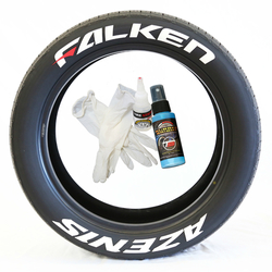 Tirestickers nálepky na pneumatiky - FALKEN AZENIS (Red dash)