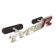 JDM logo Type-R White na přední masku - Honda Civic, Accord, Prelude, S2000, atd.