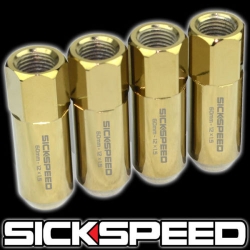 Sickspeed odlehčené kolové matice 60mm Tuner - 24k zlaté